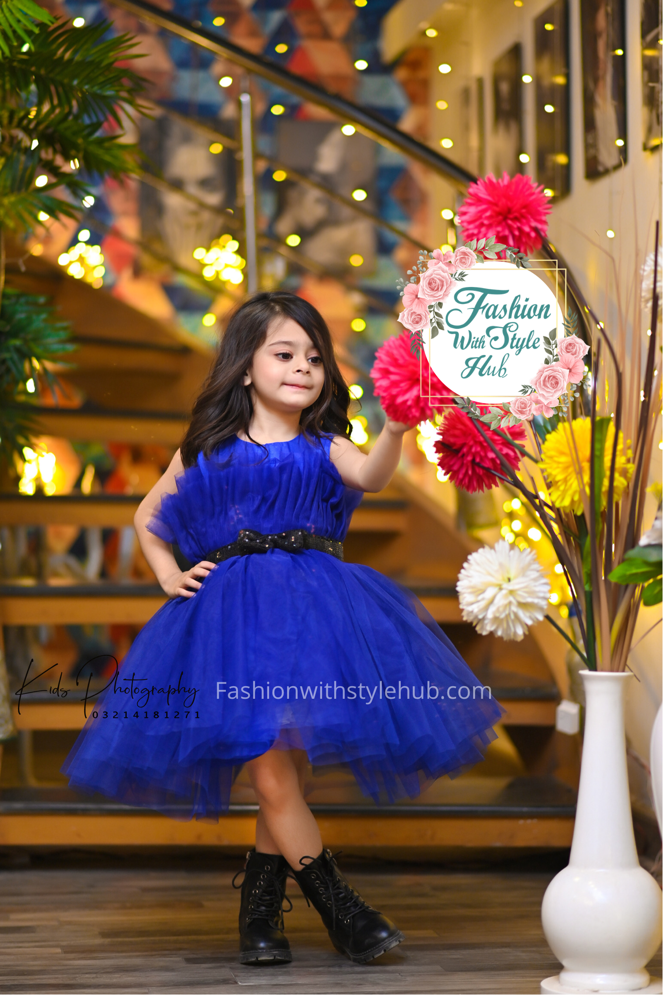 Florina Tail Frock (ROYAL BLUE)