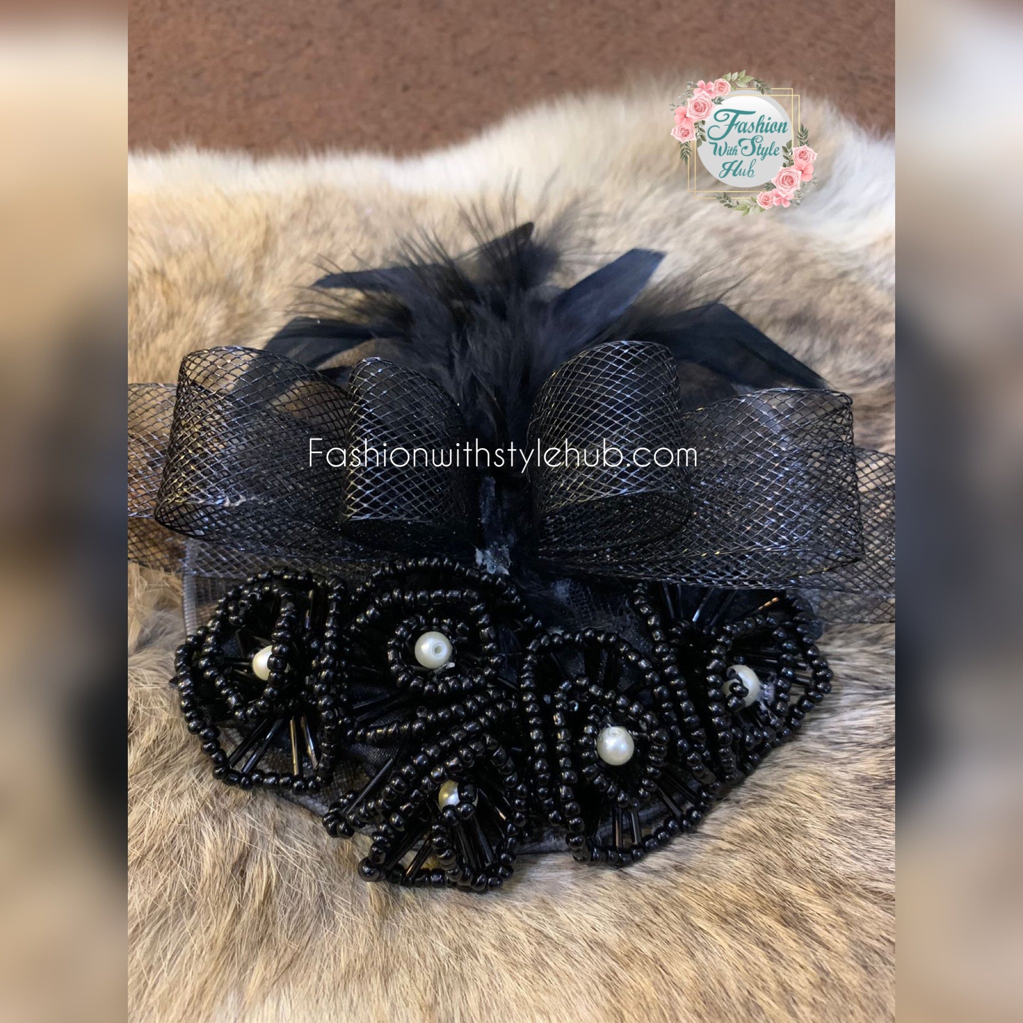 Black Grackle Fascinator