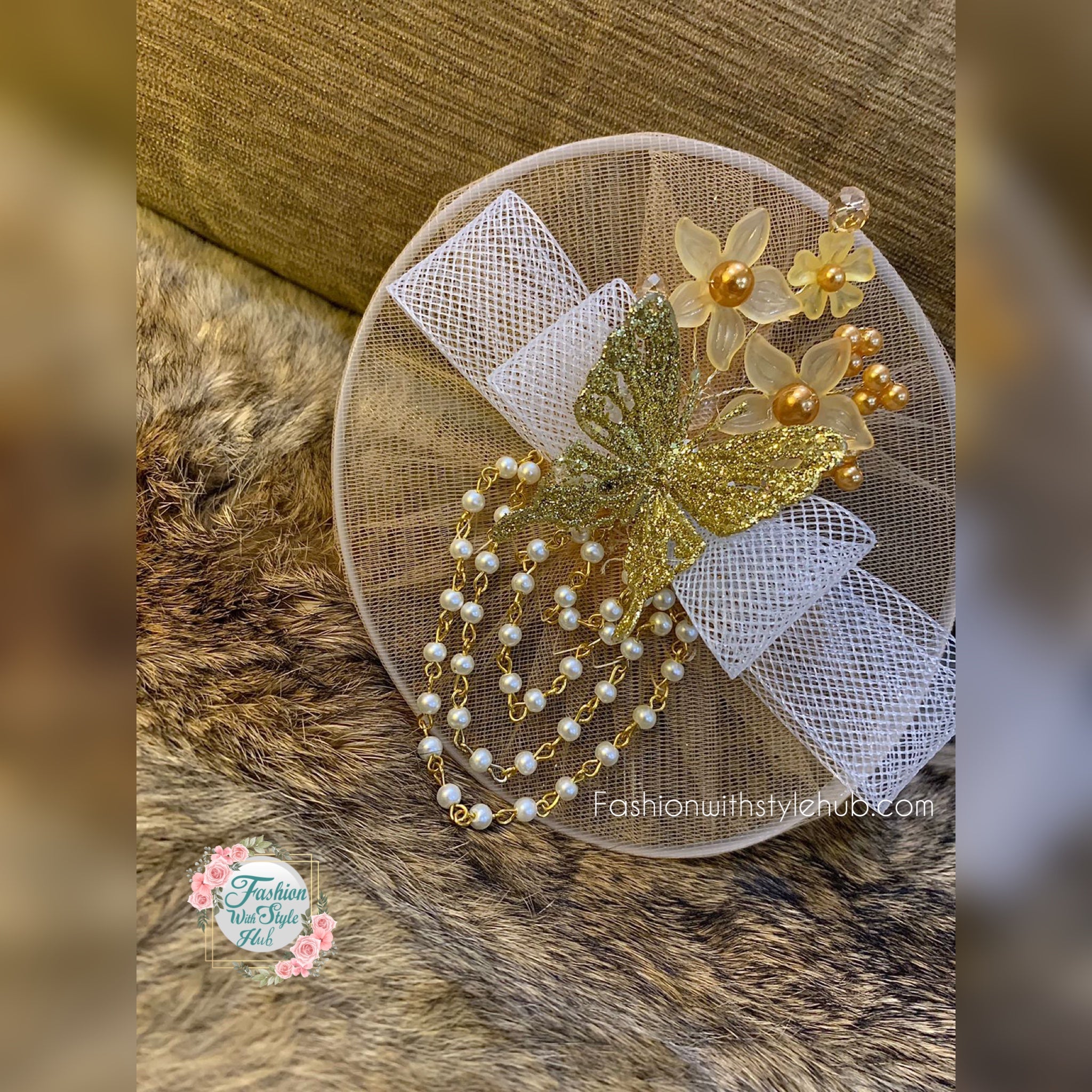 Golden Oriole Fascinator