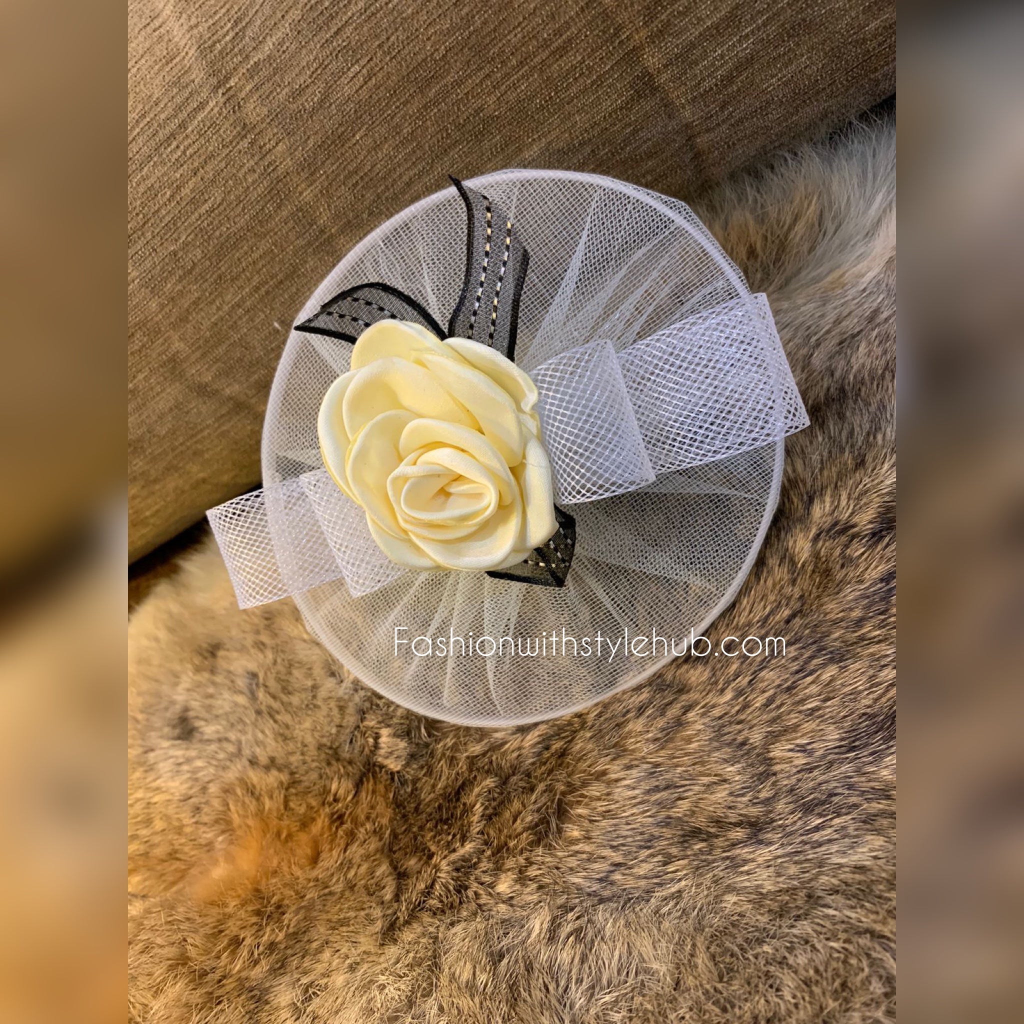 White cockatiel Fascinator