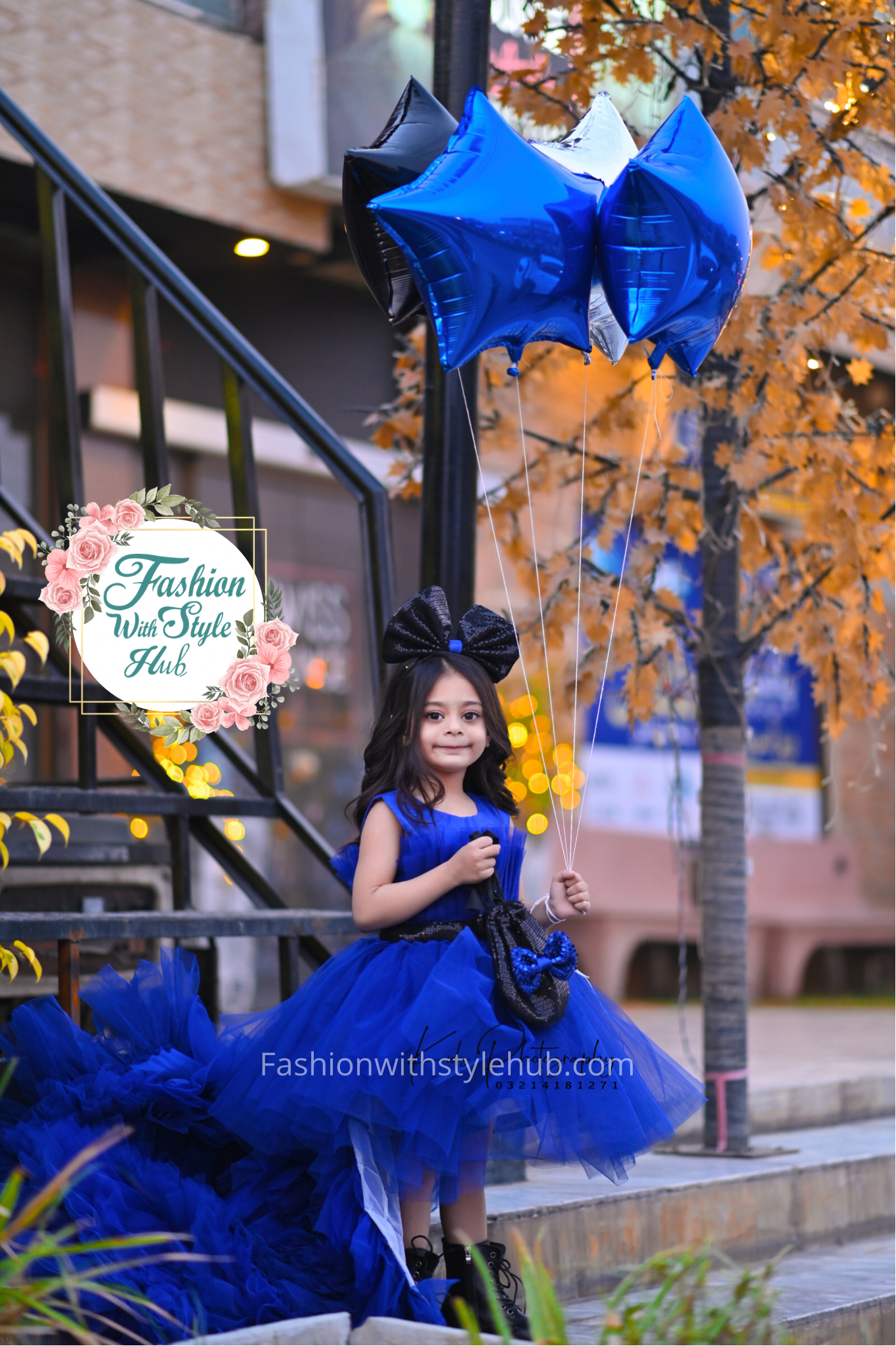 Florina Tail Frock (ROYAL BLUE)