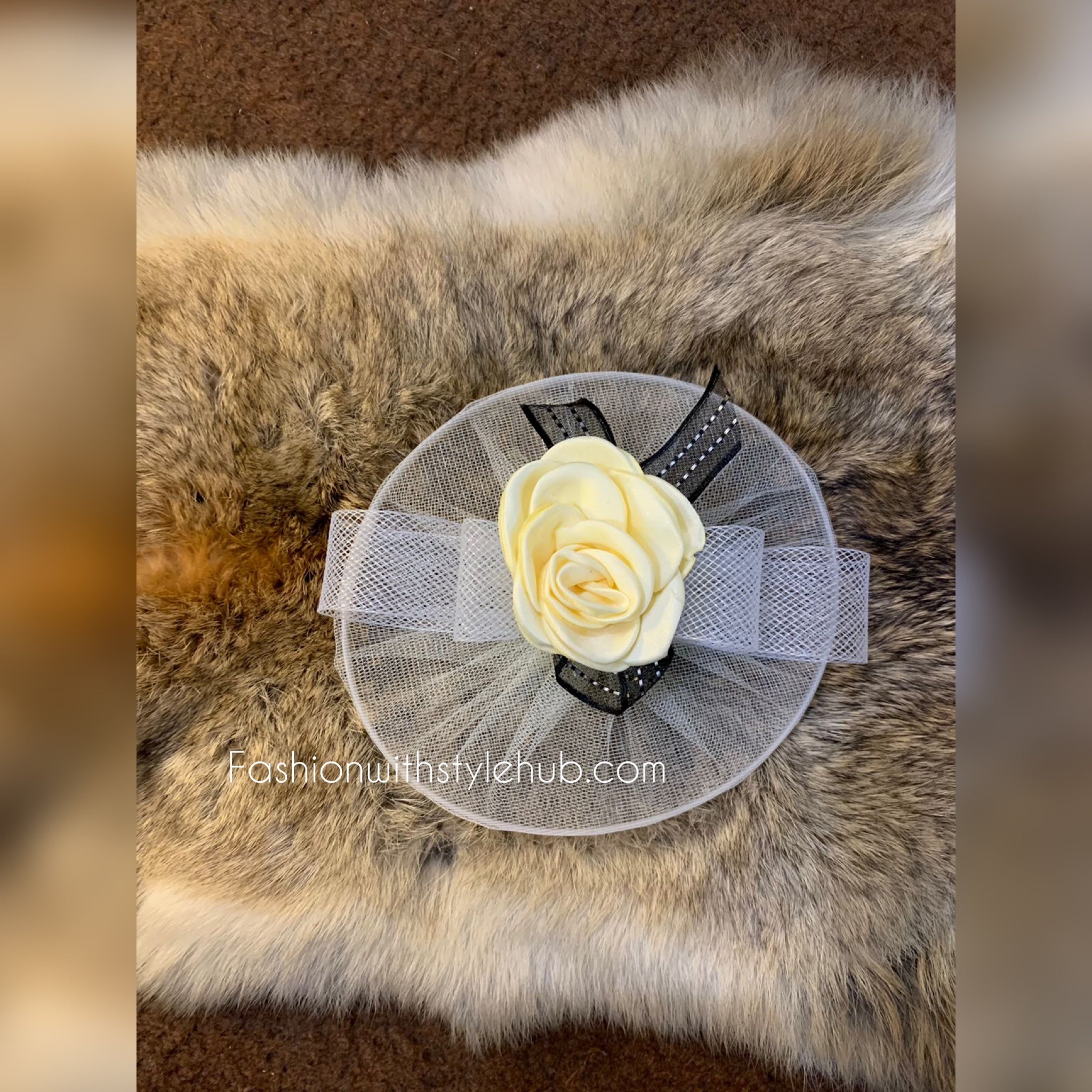 White cockatiel Fascinator