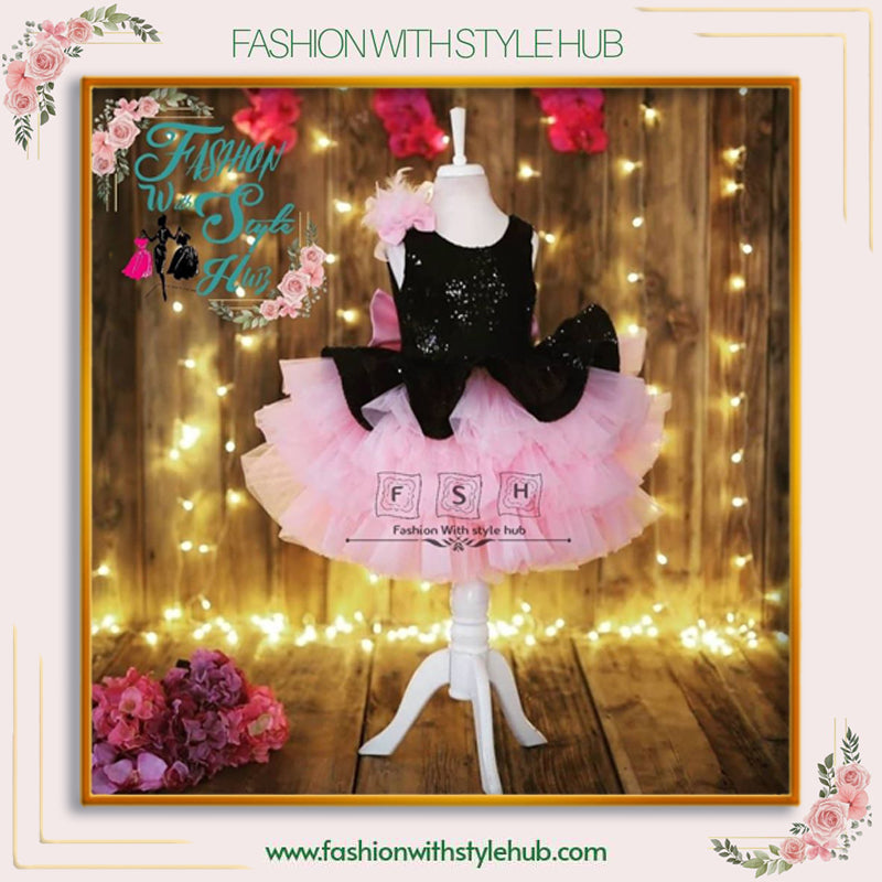 Black & Pink Tutu Frock
