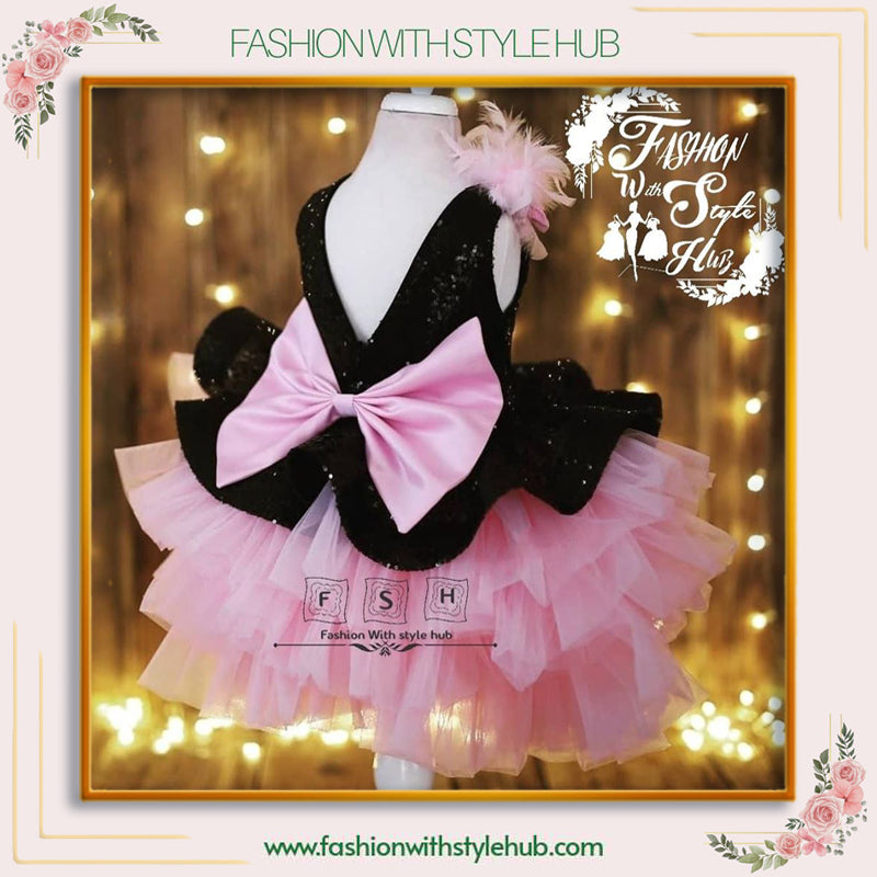 Black & Pink Tutu Frock